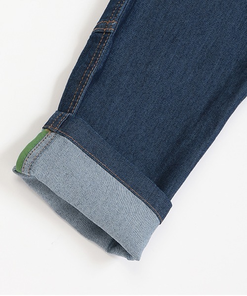 kladskap（クレードスコープ）の「恐竜とロゴ ロング丈ペインターパンツ（デニムパンツ・キッズ・ネイビー・100cm/90cm/110cm/120cm）」の10枚目の写真