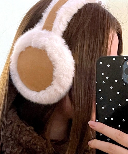 SHEENA（シーナ）の「ムートンイヤーマフ（イヤーマフ・レディース・キャメル・FREE）」の5枚目の写真