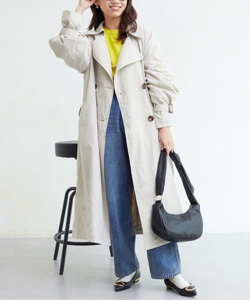 Chez toi(シェトワ)の「ハーフムーンPUショルダー(ショルダーバッグ・レディース・グレイッシュベージュ/ブラック/アイボリー・FREE)」の16枚目の写真