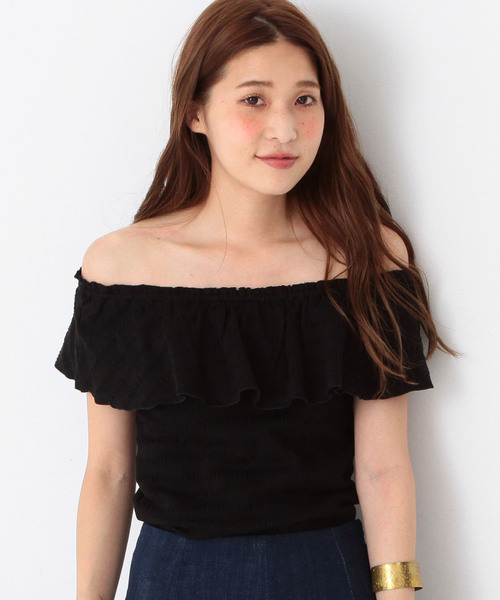 Another Edition（アナザーエディション）の「シャーリングテレコノースリーブ/AEBC　シャーリングテレコNSL◆（Tシャツ/カットソー・レディース・オフホワイト/ブラック/ワインレッド・フリー）」の19枚目の写真