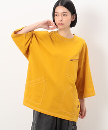 Purple&Yellow | 3ポケット 5分袖プルオーバー(Tシャツ/カットソー)