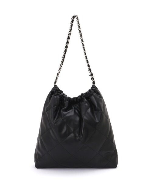 FREE'S MART（フリーズマート）の「◆キルティングA4トート（トートバッグ・レディース・ホワイト/ブラック・ﾌﾘ-）」の11枚目の写真