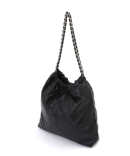 FREE'S MART（フリーズマート）の「◆キルティングA4トート（トートバッグ・レディース・ホワイト/ブラック・ﾌﾘ-）」の14枚目の写真