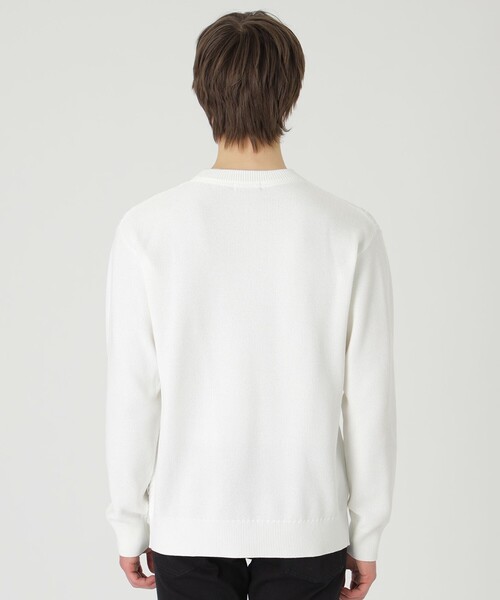 BLACK LABEL CRESTBRIDGE（ブラックレーベル・クレストブリッジ）の「テクスチャーミックスシャドーチェックニット（ニット/セーター・メンズ・ピンク系その他3/ライトグレー/オフホワイト/ブルー系その他4・M/L/XL）」の9枚目の写真