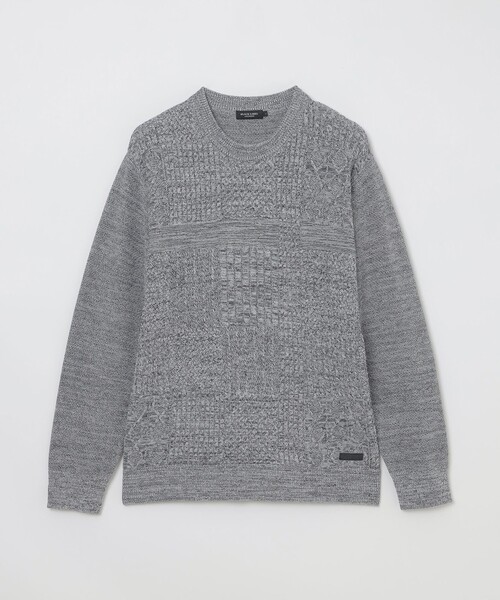BLACK LABEL CRESTBRIDGE（ブラックレーベル・クレストブリッジ）の「テクスチャーミックスシャドーチェックニット（ニット/セーター・メンズ・ピンク系その他3/ライトグレー/オフホワイト/ブルー系その他4・M/L/XL）」の16枚目の写真
