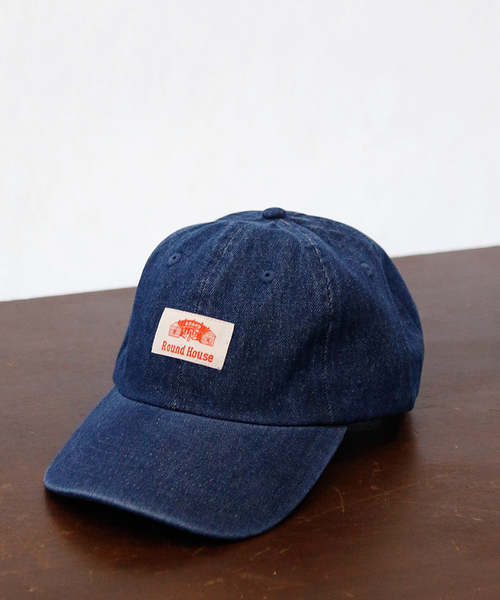 ROUND HOUSE（ラウンドハウス）の「ROUND HOUSE WASHED DENIM BB CAP（キャップ・メンズ・ネイビー/サックスブルー/ブラック・FREE）」の3枚目の写真