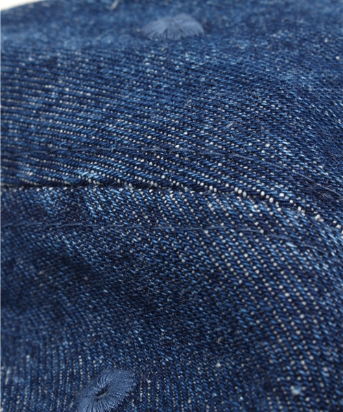 ROUND HOUSE（ラウンドハウス）の「ROUND HOUSE WASHED DENIM BB CAP（キャップ・メンズ・ネイビー/サックスブルー/ブラック・FREE）」の5枚目の写真
