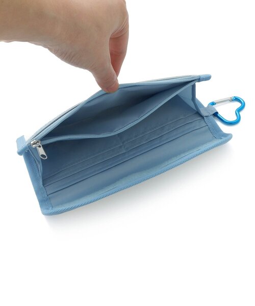 algy（アルジー）の「フレークPVC長財布（財布・キッズ・ブラック/サックスブルー・FREE）」の9枚目の写真