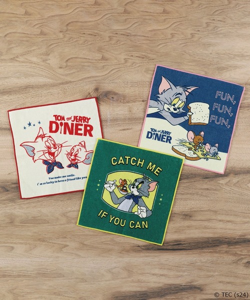 Tom＆Jerry（トムアンドジェリー）の「【公式】トムとジェリー　ハンドタオル（タオル・レディース・B/A/C・FREE）」の5枚目の写真