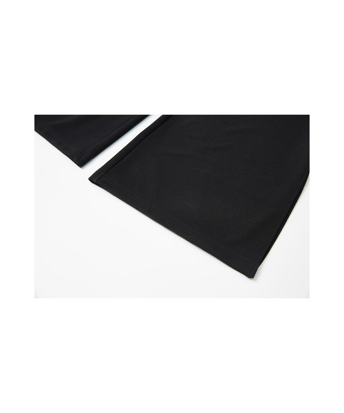 ELOOPS(イーループス)の「【ELOOPS】サイドスリットナローフレアパンツ(スラックス・レディース・ブラック・M/S/L)」の14枚目の写真