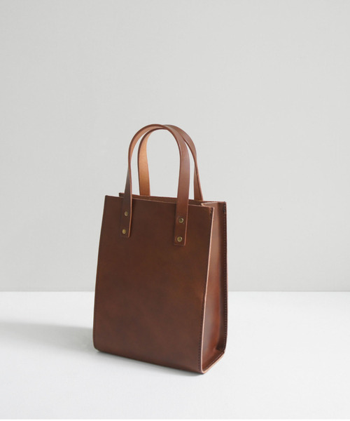 TIDEWAY レザー トートバッグ チョコ　ブラウン TIDEWAY（タイドウェイ）の「NUME □ TOTE / S（トートバッグ）」 - WEAR