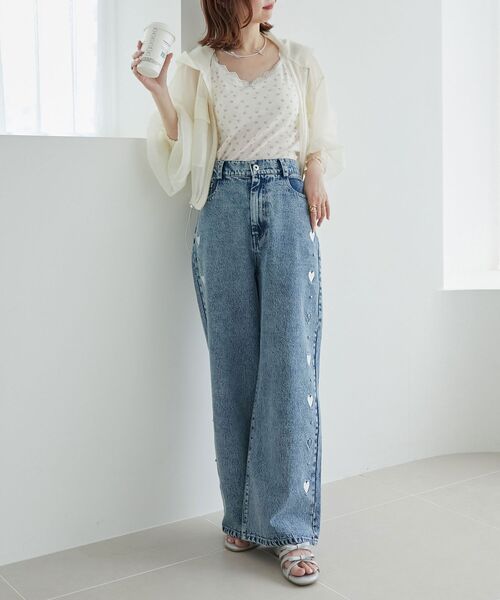 MAJESTIC LEGON（マジェスティックレゴン）の「シアーフードブルゾン（ブルゾン・レディース・アイボリー/ピンク/ブラック/グレー・MEDIUM）」の21枚目の写真