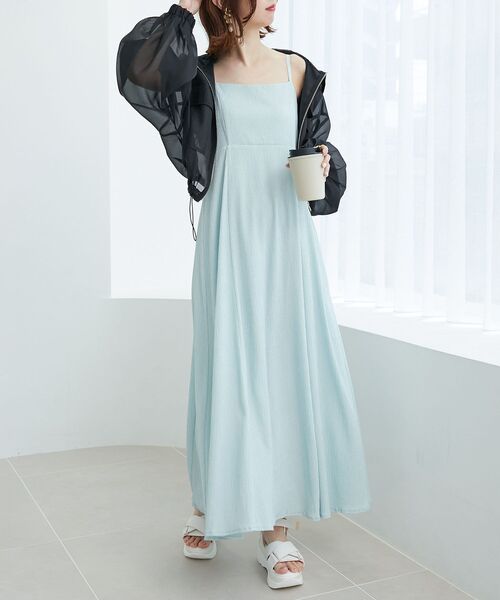 MAJESTIC LEGON（マジェスティックレゴン）の「シアーフードブルゾン（ブルゾン・レディース・アイボリー/ピンク/ブラック/グレー・MEDIUM）」の13枚目の写真