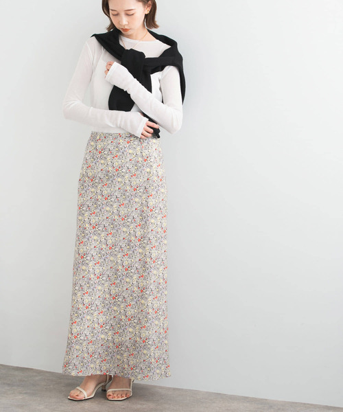 2点おまとめ アーバンリサーチロッソ リネンシャツ イエナ 花柄ラップスカート URBAN RESEARCH ROSSO WOMEN（アーバンリサーチ ロッソ）の