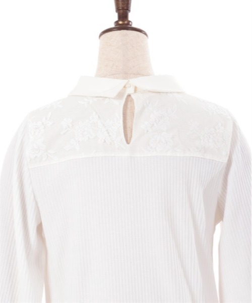 axes femme（アクシーズファム）の「クロスチャーム付トップス（Tシャツ/カットソー・レディース・ホワイト/サックスブルー/ブラック・FREE）」の18枚目の写真