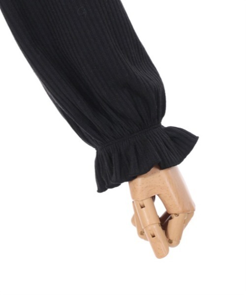 axes femme（アクシーズファム）の「クロスチャーム付トップス（Tシャツ/カットソー・レディース・ホワイト/サックスブルー/ブラック・FREE）」の6枚目の写真