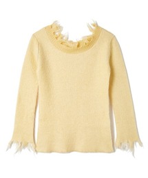 Mohair & Wool Damaged Knit Sweater