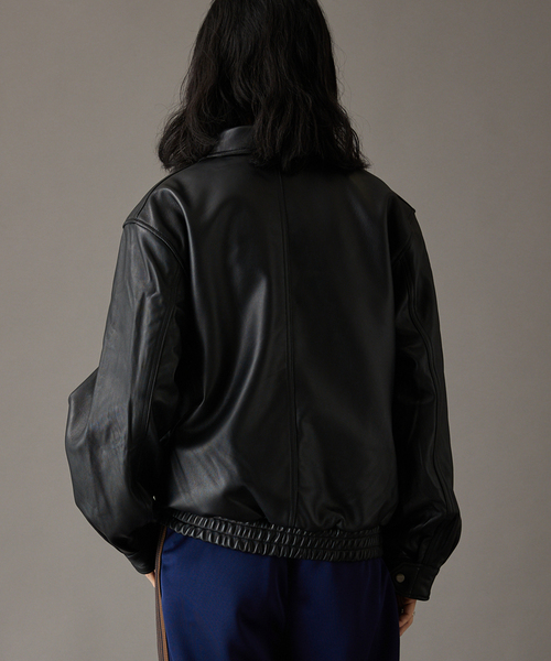 JOURNAL STANDARD（ジャーナルスタンダード）の「ラム ダッド レザーブルゾン（ブルゾン・メンズ・ブラック・MEDIUM/LARGE）」の10枚目の写真