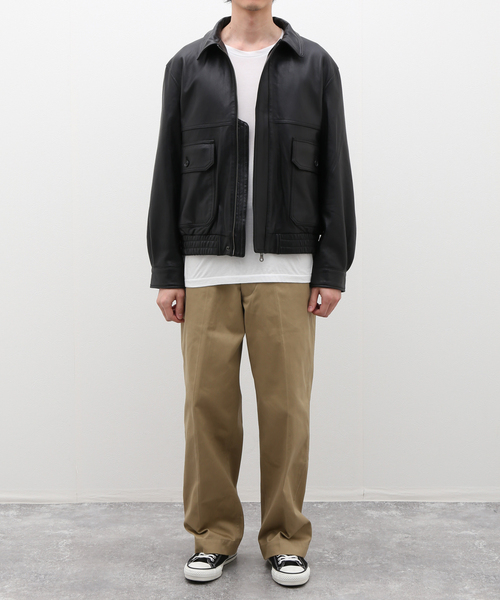 極美品JOURNALSTANDARD23AWラムダッドレザージャケット M 黒 ジャーナルスタンダードラムダッドレザージャケット