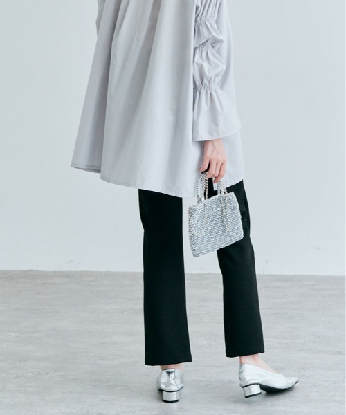 kirakiraShop(キラキラショップ)の「「mochiz」美脚 ストレッチ スラックス パンツ(スラックス・レディース・ネイビー/ブラック/ライトベージュ/チャコール・XL/S/2XL/L/M)」の21枚目の写真