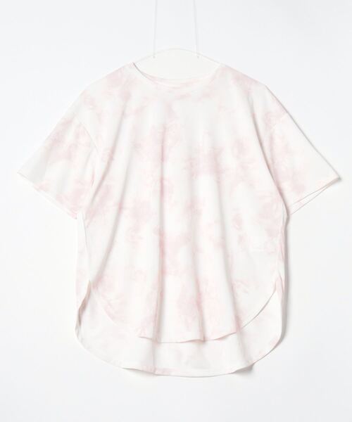 TIGORA（ティゴラ）の「ティゴラ TIGORA iCOOL チュニックTシャツ（Tシャツ/カットソー・レディース・ピンク/ライトグレー/ダークグレー/サックスブルー/ライラック・S/M/L/XL）」の5枚目の写真