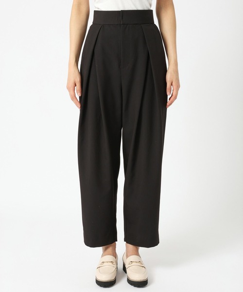 saloon（サルーン）の「SALOON(サルーン)/ 《新色登場》 T/Rライトツイルパンツ【手洗い可】（スラックス・レディース・グレー/ブラック/ライトブルー・FREE）」の13枚目の写真