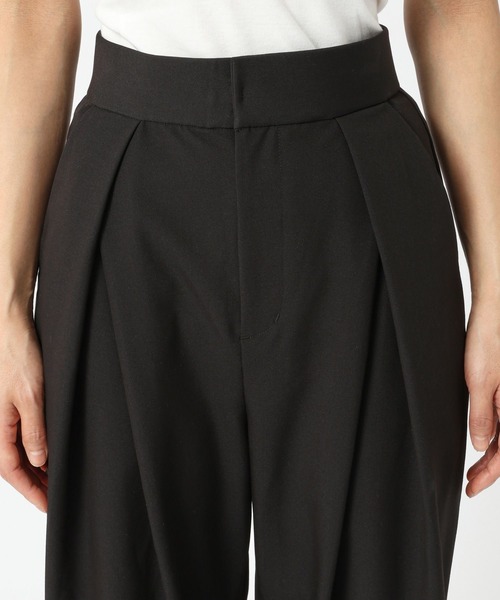 saloon（サルーン）の「SALOON(サルーン)/ 《新色登場》 T/Rライトツイルパンツ【手洗い可】（スラックス・レディース・グレー/ブラック/ライトブルー・FREE）」の16枚目の写真