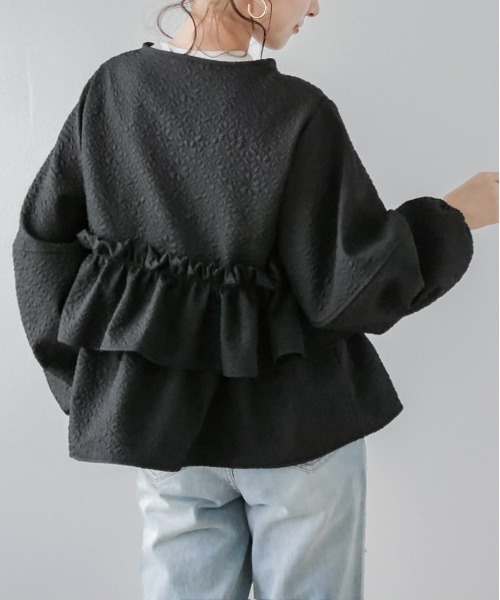 AMELY（エミリー）の「ジャガードフリルブルゾン（ブルゾン）」 - WEAR