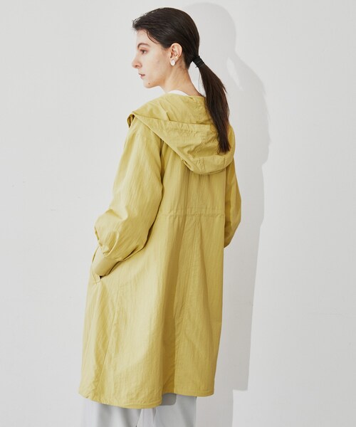 cloenc（クロエンス）の「◆グログランフーディロングブルゾン（その他アウター・レディース・イエロー系その他/ネイビー/ベージュ/オリーブ・03/02/01）」の13枚目の写真