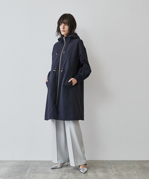 cloenc（クロエンス）の「◆グログランフーディロングブルゾン（その他アウター・レディース・イエロー系その他/ネイビー/ベージュ/オリーブ・03/02/01）」の18枚目の写真