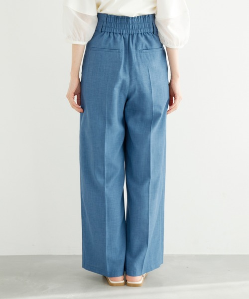 ROPE' PICNIC（ロペピクニック）の「【ご好評につき追加生産】麻調シアーハイウエストワイドパンツ/セットアップ対応・UVカット（その他パンツ・レディース・チャコールグレー/ダークブラウン/ベージュ/ブルー系その他4・36/38/40）」の18枚目の写真