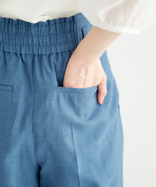 ROPE' PICNIC（ロペピクニック）の「【ご好評につき追加生産】麻調シアーハイウエストワイドパンツ/セットアップ対応・UVカット（その他パンツ・レディース・チャコールグレー/ダークブラウン/ベージュ/ブルー系その他4・36/38/40）」の16枚目の写真