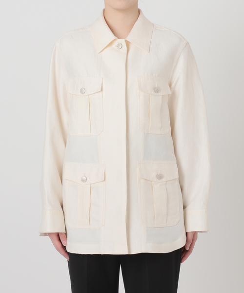 VERMEIL par iena（ヴェルメイユパーイエナ）の「Vis/Liミリタリージャケット（ミリタリージャケット・レディース・カーキ/アイボリー・38/36）」の10枚目の写真