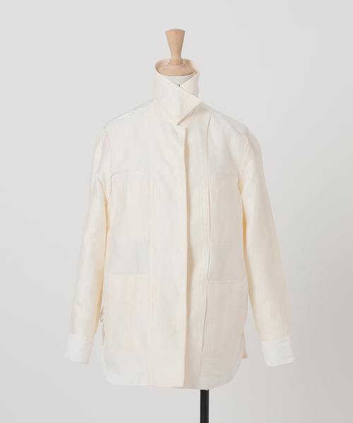 VERMEIL par iena（ヴェルメイユパーイエナ）の「Vis/Liミリタリージャケット（ミリタリージャケット・レディース・カーキ/アイボリー・38/36）」の6枚目の写真