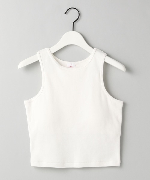 Healthknit（ヘルスニット）の「【e/rm・セレクト】Healthknit(ヘルスニット)クロップドタンクトップ（タンクトップ・レディース・ブラック/オフホワイト・FREE）」の2枚目の写真