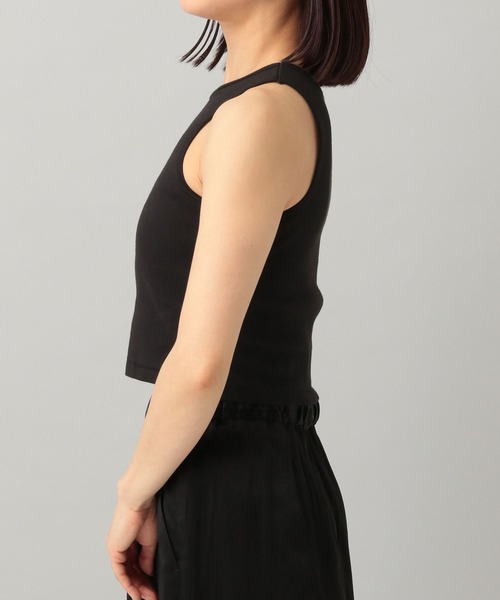Healthknit（ヘルスニット）の「【e/rm・セレクト】Healthknit(ヘルスニット)クロップドタンクトップ（タンクトップ・レディース・ブラック/オフホワイト・FREE）」の10枚目の写真