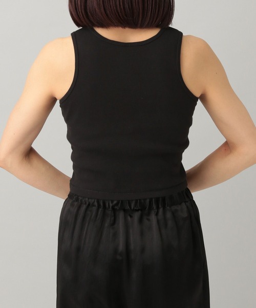 Healthknit（ヘルスニット）の「【e/rm・セレクト】Healthknit(ヘルスニット)クロップドタンクトップ（タンクトップ・レディース・ブラック/オフホワイト・FREE）」の11枚目の写真