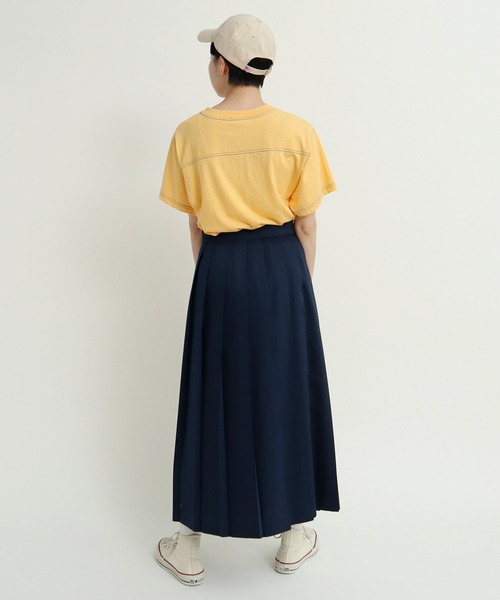 CHILD WOMAN(チャイルドウーマン)の「チノプリーツスカート(スカート・レディース・ベージュ/ネイビー・36/38)」の12枚目の写真