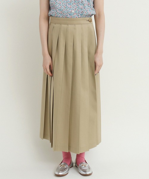 CHILD WOMAN(チャイルドウーマン)の「チノプリーツスカート(スカート・レディース・ベージュ/ネイビー・36/38)」の11枚目の写真