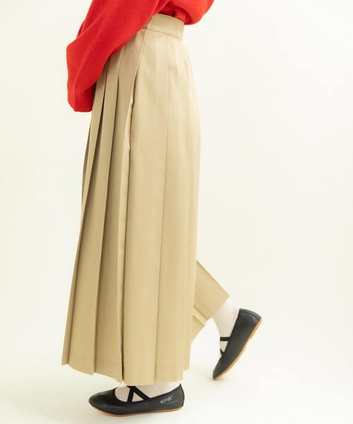 CHILD WOMAN(チャイルドウーマン)の「チノプリーツスカート(スカート・レディース・ベージュ/ネイビー・36/38)」の19枚目の写真