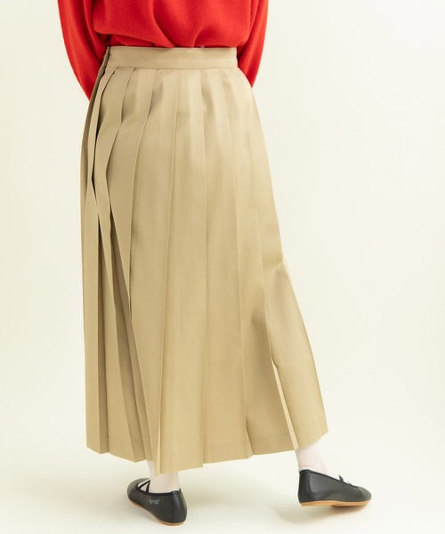 CHILD WOMAN(チャイルドウーマン)の「チノプリーツスカート(スカート・レディース・ベージュ/ネイビー・36/38)」の20枚目の写真