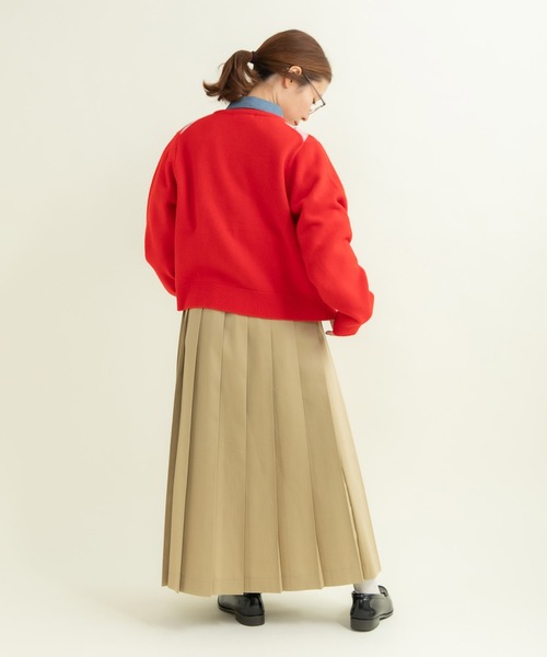 CHILD WOMAN（チャイルドウーマン）の「チノプリーツスカート（スカート・レディース・ベージュ/ネイビー・36/38）」の16枚目の写真