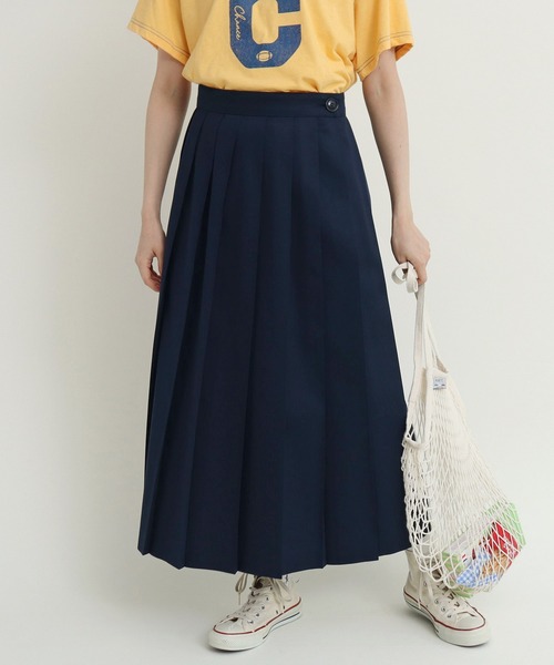 CHILD WOMAN(チャイルドウーマン)の「チノプリーツスカート(スカート・レディース・ベージュ/ネイビー・36/38)」の19枚目の写真