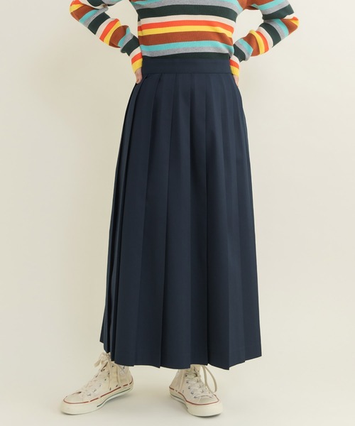 CHILD WOMAN（チャイルドウーマン）の「チノプリーツスカート（スカート・レディース・ベージュ/ネイビー・36/38）」の17枚目の写真