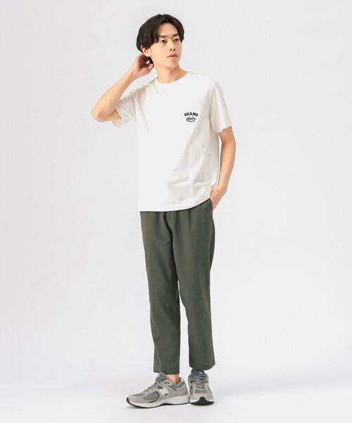 BEAMS HEART（ビームスハート）の「【6/18値下げ】スマイルロゴ ワンポイント Tシャツ（ユニセックス）（Tシャツ/カットソー・メンズ・ネイビー/ホワイト・XL/M/L/S）」の12枚目の写真