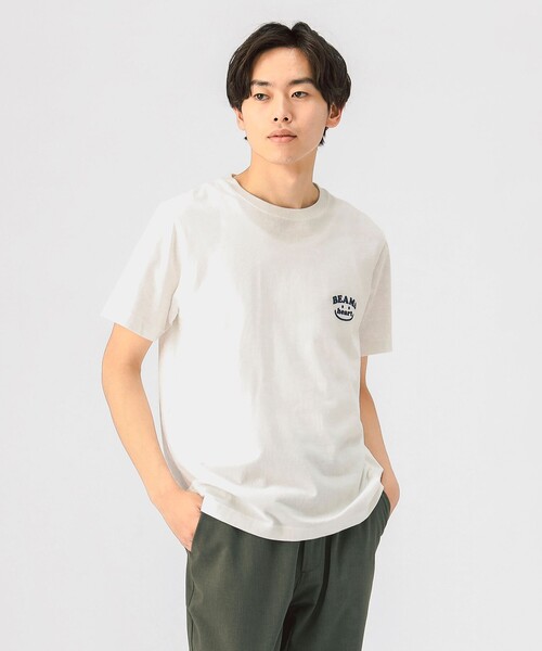 BEAMS HEART（ビームスハート）の「【6/18値下げ】スマイルロゴ ワンポイント Tシャツ（ユニセックス）（Tシャツ/カットソー・メンズ・ネイビー/ホワイト・XL/M/L/S）」の15枚目の写真