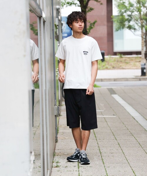 BEAMS HEART（ビームスハート）の「【6/18値下げ】スマイルロゴ ワンポイント Tシャツ（ユニセックス）（Tシャツ/カットソー・メンズ・ネイビー/ホワイト・XL/M/L/S）」の9枚目の写真