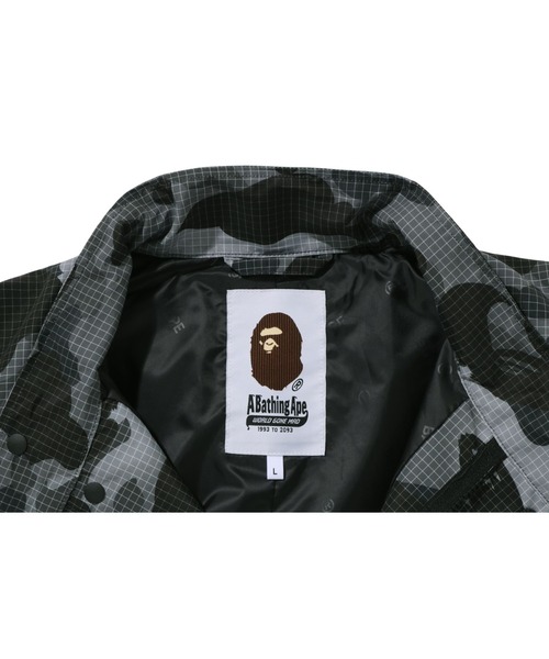 A BATHING APE（アベイシングエイプ）の「GRID CAMO  RELAXED FIT FISH TAIL COAT M（モッズコート・メンズ・ブラック・LARGE）」の6枚目の写真