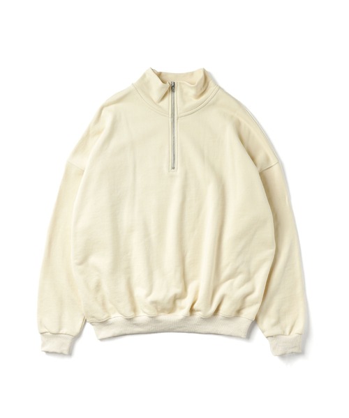 セール】【ZOZO限定】HALF ZIP SWEAT / ハーフジップスウェット