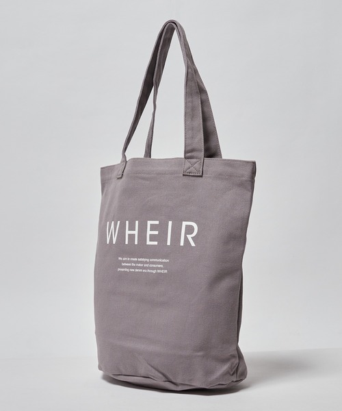 WHEIR（ウェア）の「WHEIR/ウェア キャンバストートバッグ（トートバッグ・レディース・グレー/ブラック/ライトベージュ/ベージュ/ホワイト・FREE）」の17枚目の写真
